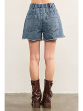 Load image into Gallery viewer, Moxie Tied Denim Shorts