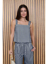 Load image into Gallery viewer, Sawyer Striped Top - Washed Navy