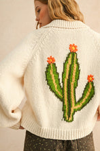 Load image into Gallery viewer, Cactus Button Front Cardigan