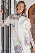 Load image into Gallery viewer, Carroll Patchwork Short Sleeve Jumpsuit