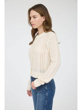 Load image into Gallery viewer, Pointelle Cream Cardigan