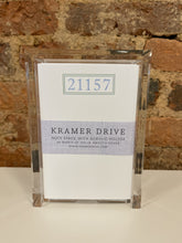 Load image into Gallery viewer, 21157 Zip Code Notecards with Acrylic Tray