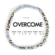 Load image into Gallery viewer, Morse Code Beaded Bracelet | Overcome