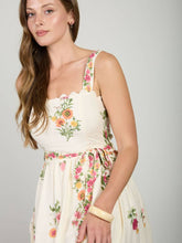 Load image into Gallery viewer, Floral Belted Midi Dress