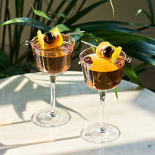 Load image into Gallery viewer, Raye Angled Crystal Nick & Nora - Set of 2 Glasses