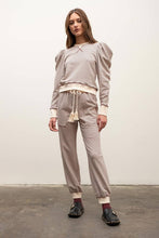 Load image into Gallery viewer, Aspen Striped Lounge Set - Burgundy