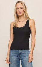 Load image into Gallery viewer, Rowe Scoop Tank Top- Black