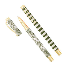 Load image into Gallery viewer, Metal Pens - Green Floral