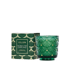 Load image into Gallery viewer, Noble Fir Garland Boxed Pedestal Candle
