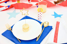 Load image into Gallery viewer, Big Golden Sparkler Star Wand - Patriotic