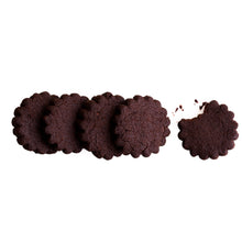 Load image into Gallery viewer, Chocolate Cacao Nib Shortbread Cookies