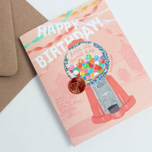 Load image into Gallery viewer, Gumball Birthday Scratch-Off Card