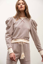 Load image into Gallery viewer, Aspen Striped Lounge Set - Burgundy