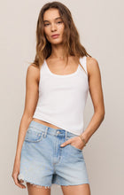 Load image into Gallery viewer, Rowe Scoop Tank Top - White