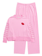Load image into Gallery viewer, Pink Stripe PJ Set