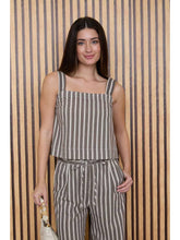 Load image into Gallery viewer, Sawyer Striped Top - Brown
