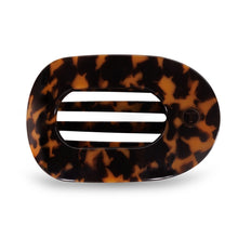 Load image into Gallery viewer, Large Round Flat Hair Clip - Tortoise