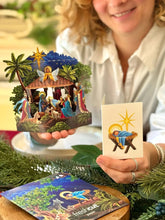 Load image into Gallery viewer, Mini Winter Magnolia Pop-Up Card