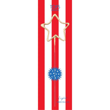 Load image into Gallery viewer, Big Golden Sparkler Star Wand - Patriotic