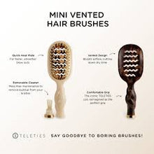 Load image into Gallery viewer, Mini Vented Hair Brush - Tortoise