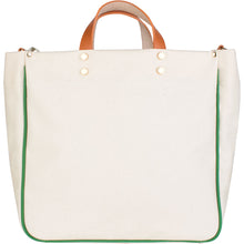 Load image into Gallery viewer, "Codie" Grass Canvas Tote with Leather Accents