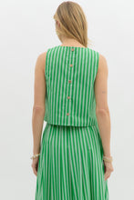 Load image into Gallery viewer, Stripe Sleeveless Shirt