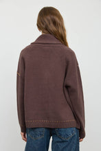 Load image into Gallery viewer, Howdy Cowboy Cardigan - Chocolate Brown
