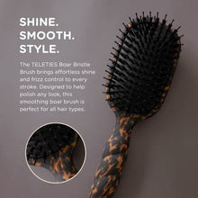 Load image into Gallery viewer, Boar Bristle Hair Brush - Tortoise