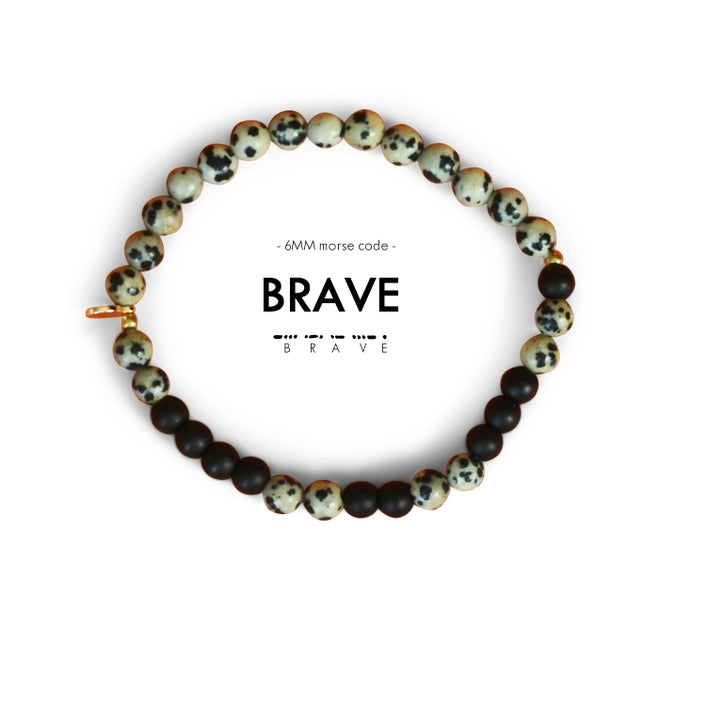 Morse Code Bracelet Extended | Brave