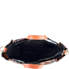 Load image into Gallery viewer, "Codie" Leopard Nylon Tote with Leather Accents