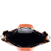 Load image into Gallery viewer, "Parker" Leopard Nylon Tote with Leather Accents