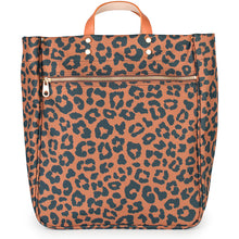 Load image into Gallery viewer, "Parker" Leopard Nylon Tote with Leather Accents