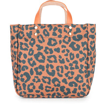 Load image into Gallery viewer, "Joey" Leopard Nylon Tote with Leather Accents