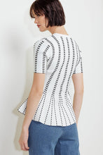 Load image into Gallery viewer, Jacquard Peplum Top
