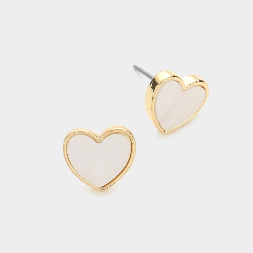 Heart Stud Earrings