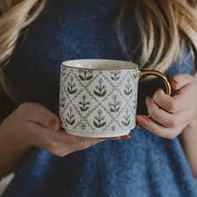 Load image into Gallery viewer, Floral Quilt Coffee Mug
