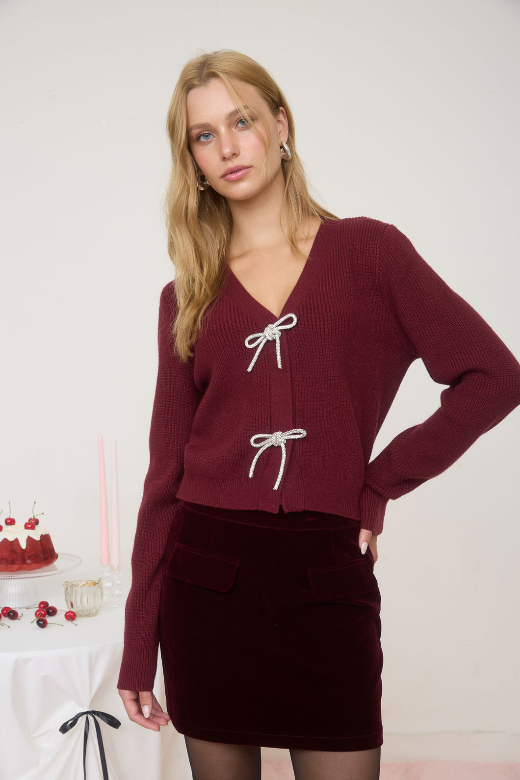 Becca Bow Cardigan