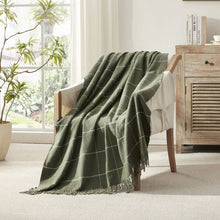 Load image into Gallery viewer, Green Cashmere-Like Throw Blanket - 50x60
