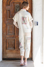 Load image into Gallery viewer, Carroll Patchwork Short Sleeve Jumpsuit
