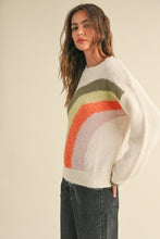 Load image into Gallery viewer, Autumn Rainbow Pattern Sweater
