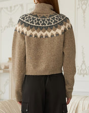Load image into Gallery viewer, Diamond Turtleneck Sweater
