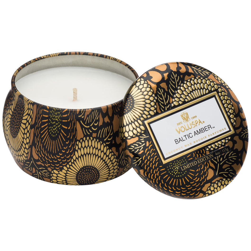 Baltic Amber - Mini Tin Candle