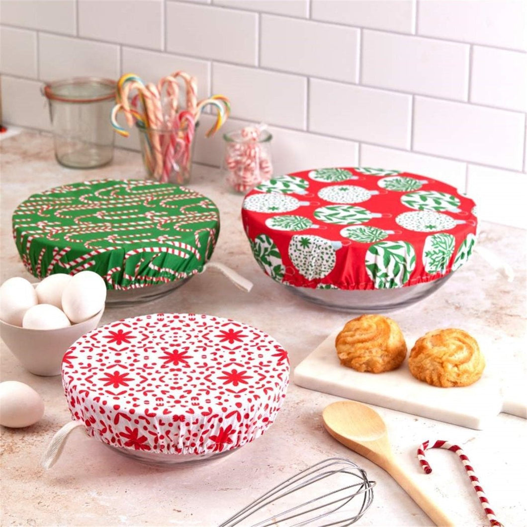 Scandi Cotton Dish Covers - Set of 3