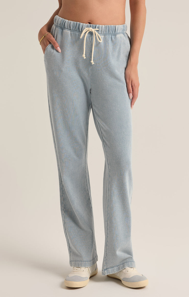 Hunter Knit Denim Pant - Washed Indigo