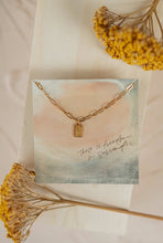 Load image into Gallery viewer, Rest in Him Mini Tag Necklace
