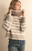 Load image into Gallery viewer, Josephine Stripe Turtleneck Sweater
