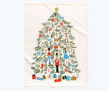 Load image into Gallery viewer, Christmas Tree &amp; Nutcracker Tea Towel
