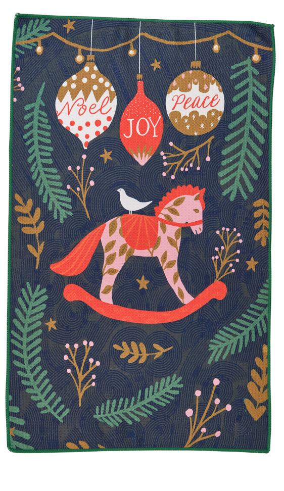 Holiday Horse Tea Towel