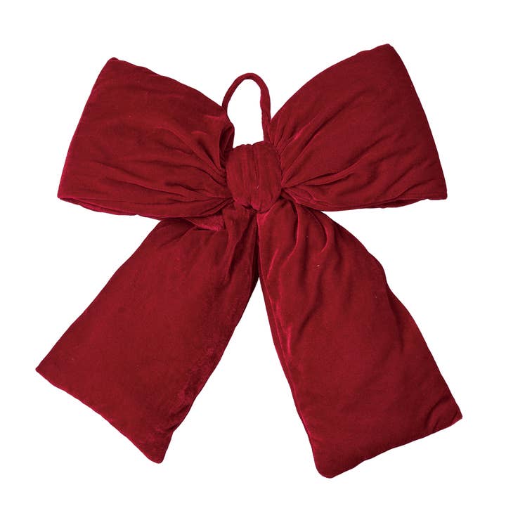 Velvet Oversized Red Bow