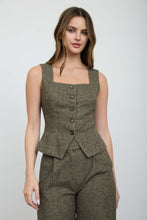 Load image into Gallery viewer, Tweed Vest Top
